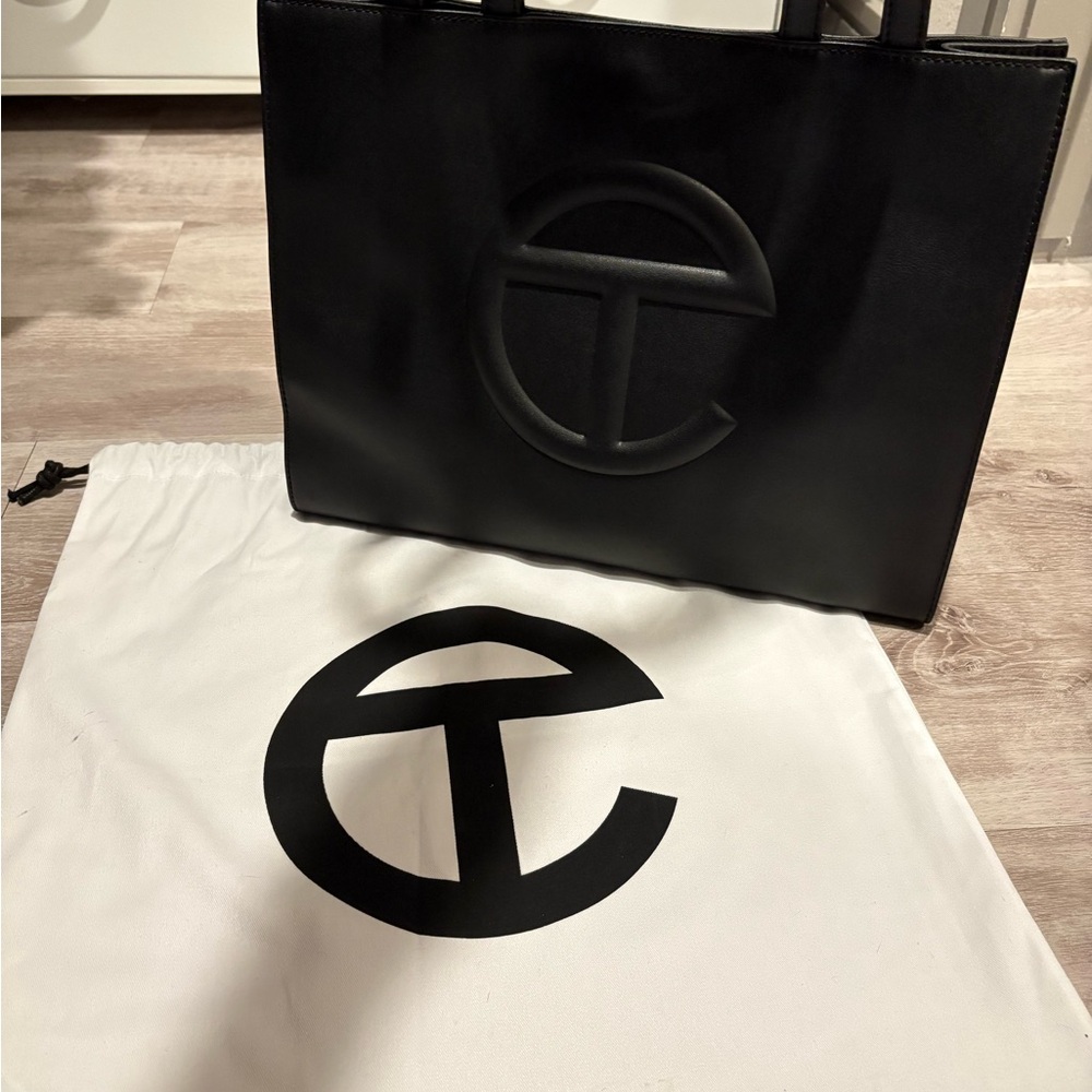 Telfar Black Briefcase Minimalist Design
